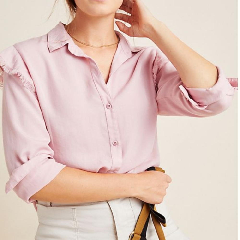 Cloth & Stone Ruffled Buttondown